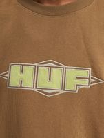 Suéter unisex de cuello redondo HUF de calidad en color barro