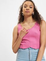 Camisetas de tirantes de punto de verano de Sixth June en color rosa