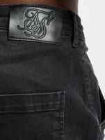 Jean skinny slim en soie vieillie Sik Silk, noir