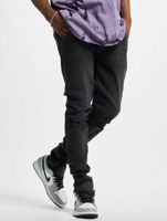 Jean skinny slim en soie vieillie Sik Silk, noir