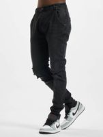 Jean skinny slim en soie vieillie Sik Silk, noir