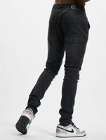 Jean skinny slim en soie vieillie Sik Silk, noir