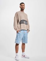 The Couture Club  Sweatshirt mit Rundhalsausschnitt und Puff-Print in Beige