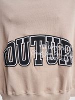 The Couture Club  Sweatshirt mit Rundhalsausschnitt und Puff-Print in Beige
