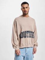 The Couture Club  Sweatshirt mit Rundhalsausschnitt und Puff-Print in Beige