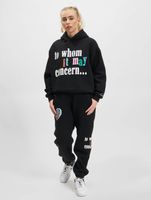 Sweat à capuche The Couture Club avec slogan cœur et imprimé bouffant en noir