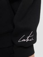 Sweat à capuche The Couture Club avec slogan cœur et imprimé bouffant en noir