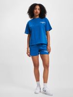The Couture Club Season Logo Entspanntes Baumwoll-T-Shirt Blau