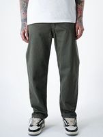 UNEFFECTED Basic Free Cut Wide Loose Fit Jeans khaki