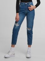 Jean slim femme UNEFFECTED, bleu