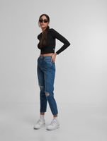 Jean slim femme UNEFFECTED, bleu