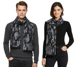 Écharpe élégante Roberto Cavalli unisexe, 100% laine, WOV06600004-01198, noir/gris