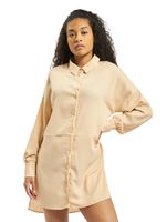 Missguided Strukturiertes Utility-Hemdkleid in Pfirsich