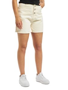 Missguided Kurze Shorts mit Knopfleiste in Weiß