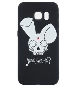 WHO SHOT YA? Bunny Logo Samsung phone case black S6 Edge