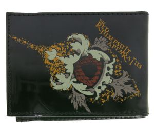 THE RED JUMPSUIT APFARATUS Stilvolle Band-Brieftasche mit auffälligen Motiv Gothic-Style LW110839RJA Schwarz/Rot/Orange