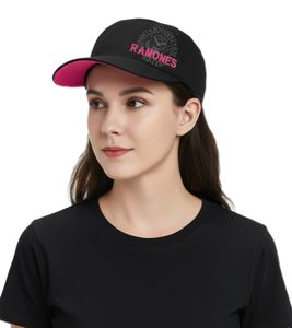 Ramones Women's Punk Rock Band Cotton Cap in a Military Cut with a Slightly Curved Fit FC103418RAM Black