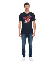 Confezione da 2 T-shirt basic da uomo U.S. SPORT AMERICA in cotone, girocollo, manica corta, blu/bianco