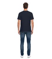 Confezione da 2 T-shirt basic da uomo U.S. SPORT AMERICA in cotone, girocollo, manica corta, blu/bianco