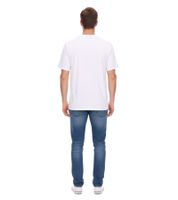 Confezione da 2 T-shirt basic da uomo U.S. SPORT AMERICA in cotone, girocollo, manica corta, blu/bianco