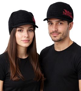 Casquette unisexe The Black Dahlia Murder avec logo, bonnet à visière, bonnet tricoté, KC107206BDM, noir