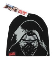 Star Wars The Force Awakens Beanie Knit Hat with Kylo Ren Face KC505011STW Black