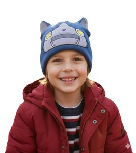 Yo-kai Watch Robonyan Beanie Knitted Hat for Children with Ears KC302488YKW Blue