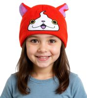 Yo-kai Watch Jibanyan Beanie Children's Knitted Hat with Ears KC472464YKW Orange/Pink