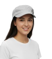 Casquette unisexe en coton The Red Jumpsuit Apparatus, coupe militaire légèrement incurvée, FC110856RJA, blanche