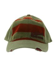 Elm Street Unisex Trucker Cap, Baseball Cap with a Destroyed Look, Cotton Cap, Fan Hat TC105444NOE, Olive Green/Red