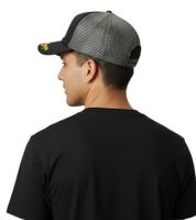 Casquette Trucker Orange Dope sur fond noir et feuille, élégante casquette de baseball en coton avec empiècement en maille, 7330GUY, noir/gris