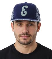 Eazy-E Unisex Flat Brim Cap US Rapper Fan Wear with Flat Brim TC110970ESE3 Blue/Gray
