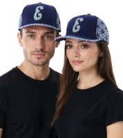 Eazy-E Unisex Flat Brim Cap US Rapper Fan Wear with Flat Brim TC110970ESE3 Blue/Gray