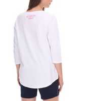 SOCCX by Carina Damen Oversized Sweatshirt mit Rundhals-Ausschnitt Alltags-Pulli 364387_2007 Weiß