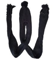 Gorro y Bufanda: Bufanda Larga de Punto para Niños con Gorro con Pompón SF157827PLB Gris