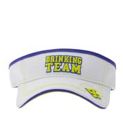 Drinking Team Unisex Visor Cap, Stylish Cotton Cap, Party Accessory, 7178BOY White