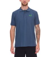 Polo homme SYLT vert, coupe ajustée, coton, manches courtes, basique, 0100-009 Bleu