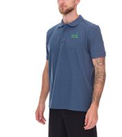 Polo homme SYLT vert, coupe ajustée, coton, manches courtes, basique, 0100-009 Bleu