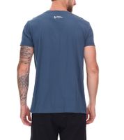 green SYLT Herren Baumwoll-Shirt mit Wellenoptik und Sylt Grafik 0100-007 Dunkelblau