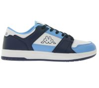 Kappa Kinder Alltags-Sneaker Damen Freizeit-Schuhe Schnür-Schuhe Trainings-Schuhe 381U1NW Hellblau/Dunkelblau/Weiß