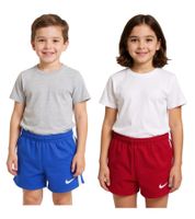 Short d'entraînement NIKE Stock Fast 2 pour enfant avec technologie Dri-FIT, short de football pour filles et garçons, short de sport NT0305, rouge ou bleu