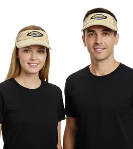 Corona Extra Unisex Visor-Cap stylische Sommer-Cap Sonnen-Blende mit Stroh 5369COR Beige