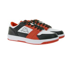 Baskets Kappa Logo Rernal 2 pour homme, chaussures décontractées, à lacets, chaussures d'entraînement, 341X2DW A00, noir/rouge/blanc