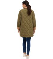 kuscheliger Mantel Damen Schwangerschafts-Jacke Mantel Umstandsmode Stepp-Jacke 936631 Grün