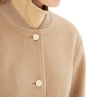 nachhaltiger Damen Blouson Bomber-Jacke mit Stehkragen Übergangs-Jacke 978057 Beige
