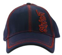 Casquette de baseball unisexe Slipknot avec logo du groupe et coutures décoratives, casquette décontractée 3218SLP Bleu/Rouge