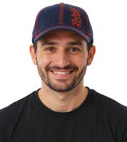 Casquette de baseball unisexe Slipknot avec logo du groupe et coutures décoratives, casquette décontractée 3218SLP Bleu/Rouge