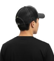 Casquette unisexe en coton avec empiècement en maille et coupe légèrement incurvée, groupe de punk rock Green Day TC103153GRN, gris foncé/noir