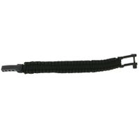 I-BRACE Paracord Armband Survival-Seil zum Armband geflochten aus reißfestem Parachute Cord 550 Cord IB1004 Schwarz