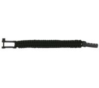 I-BRACE Paracord Armband Survival-Seil zum Armband geflochten aus reißfestem Parachute Cord 550 Cord IB1004 Schwarz